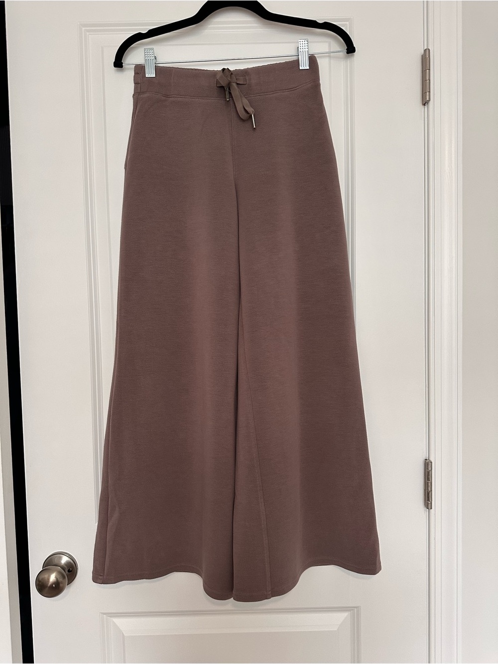 SPANX Taupe Air Easentials Wide-Leg Drawstring Pants